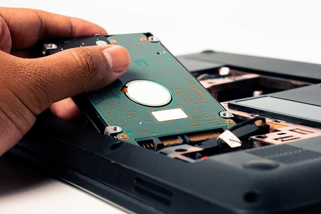 destroy a hard drive before disposal