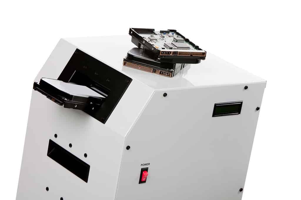 hard drive crusher machine