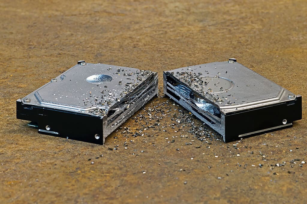 degaussing hard drive destruction