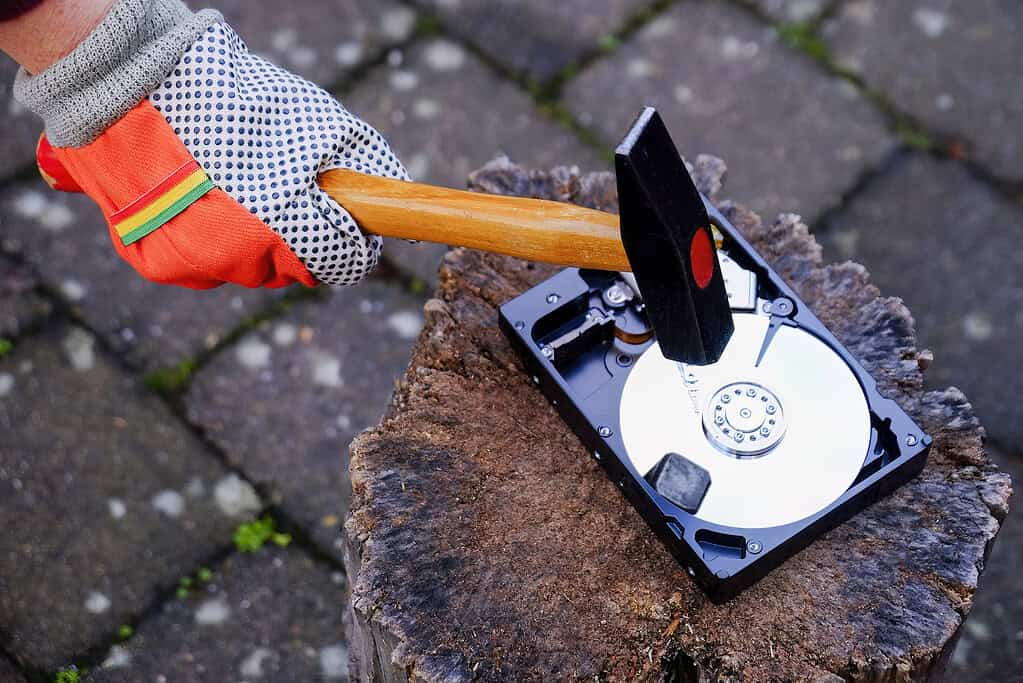 physically damaged hard drives